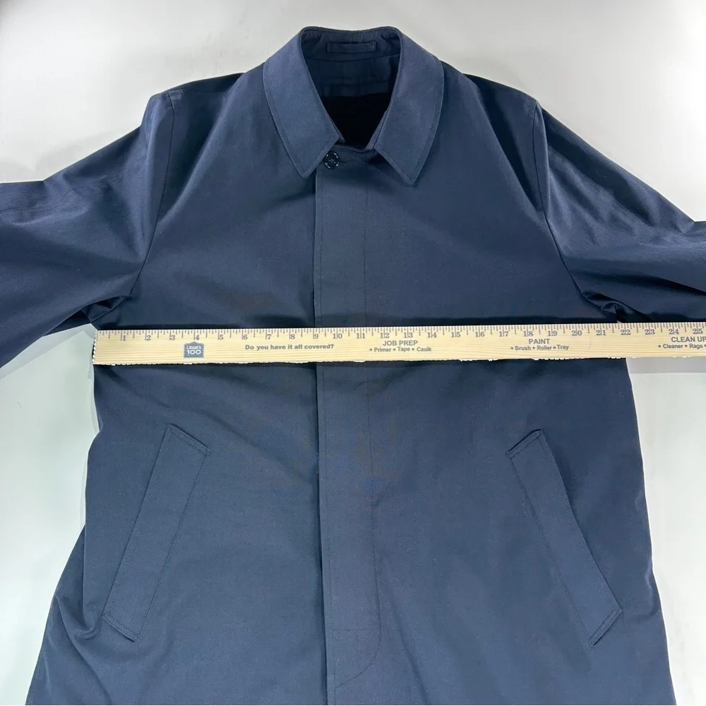 Casualcraft lined overcoat removable liner navy men 40R